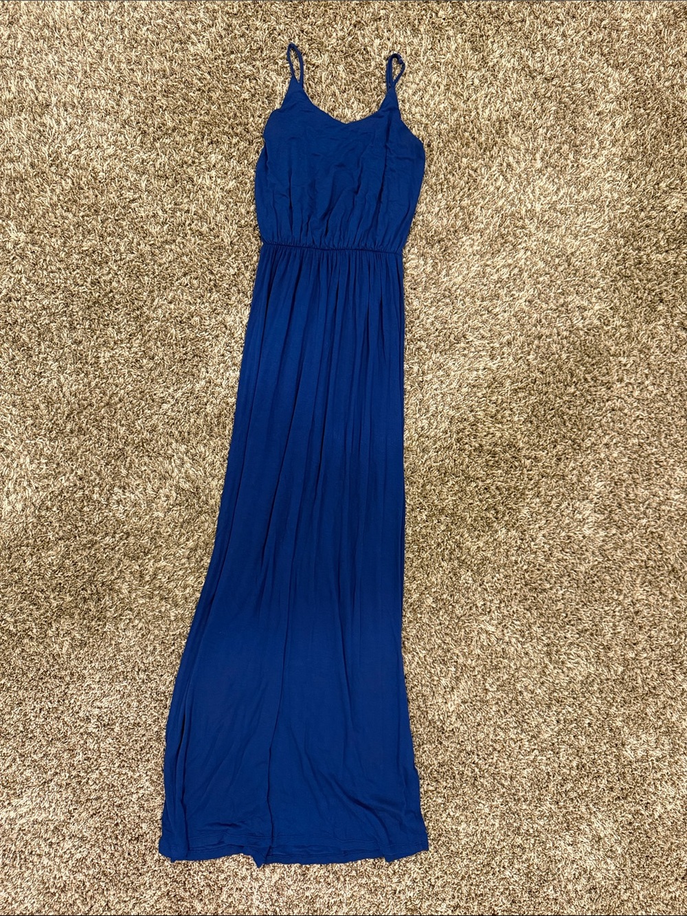 Lush Royal Blue Spaghetti-Strap Maxi Dress